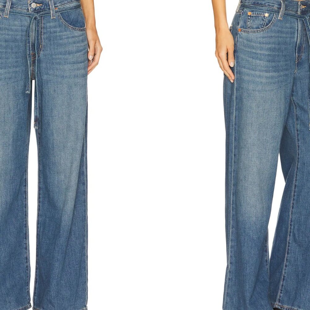 Levi's XL Straight Superwide Lighweight Mid-Rise Women's Jeans SZ 27 x 29 NWT - Picture 2 of 6